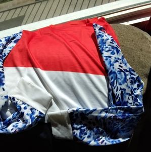 Women's O Neck Patchwork Hoodie